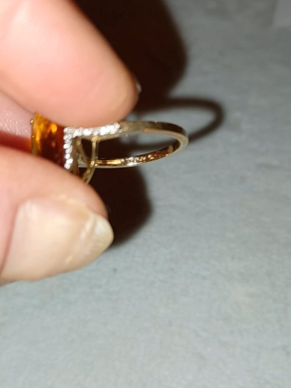 10k YG RJW Spinel Topaz Ring - Picture 9 of 9